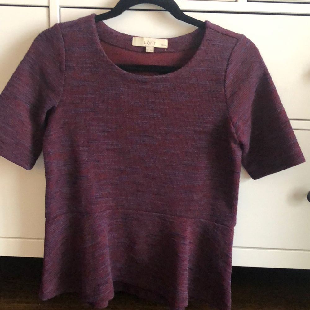 LOFT XSP Peplum Top